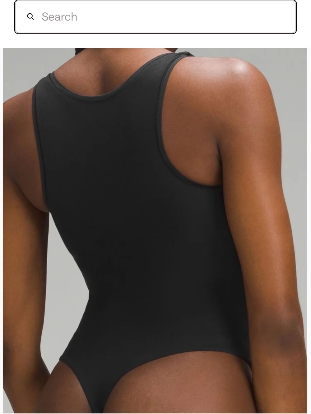LULULEMON Wundermost Ultra-Soft Nulu Square-Neck Sleeveless Bodysuit - Picture 3 of 5